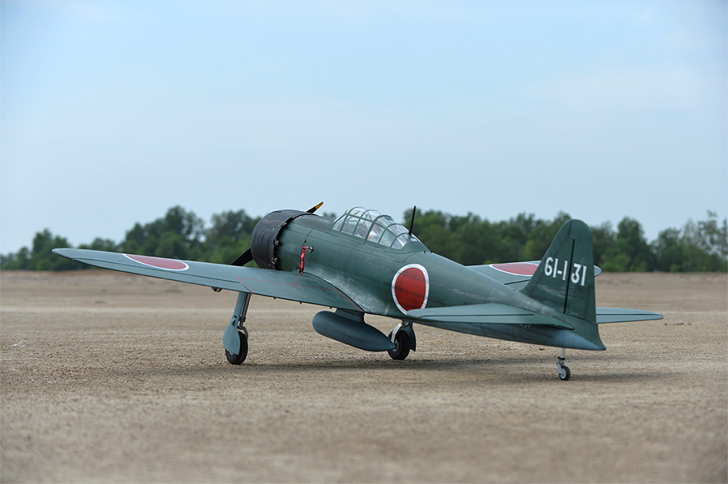 BH180 - Mitsubishi A6M ZERO 2385mm 94” 50-60cc ARF W/Electric Retract - Image 8