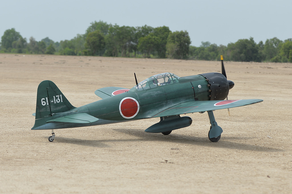 BH180 - Mitsubishi A6M ZERO 2385mm 94” 50-60cc ARF W/Electric Retract - Image 10